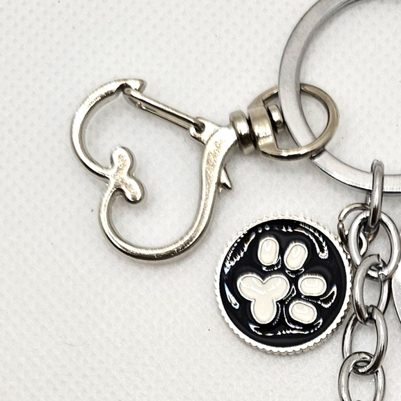 NEW! Dalmatian + Pawprint🐾 Keychain/Purse 👜🎒 Charm ~ Puppy 🎁 👩‍🚒👨‍🚒🚒 - Picture 7 of 13
